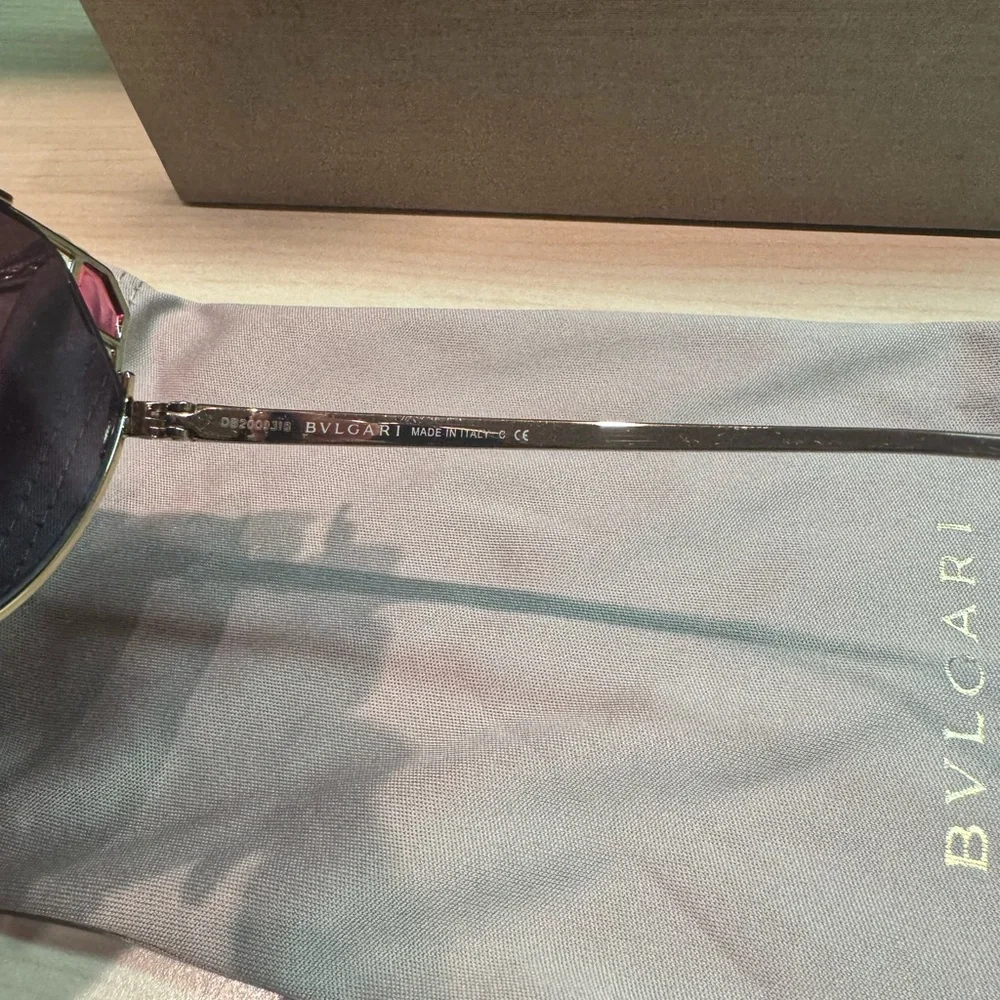 NWT/NIB BVLGARI Cat Eye 56mm Sunglasses - Picture 6 of 9